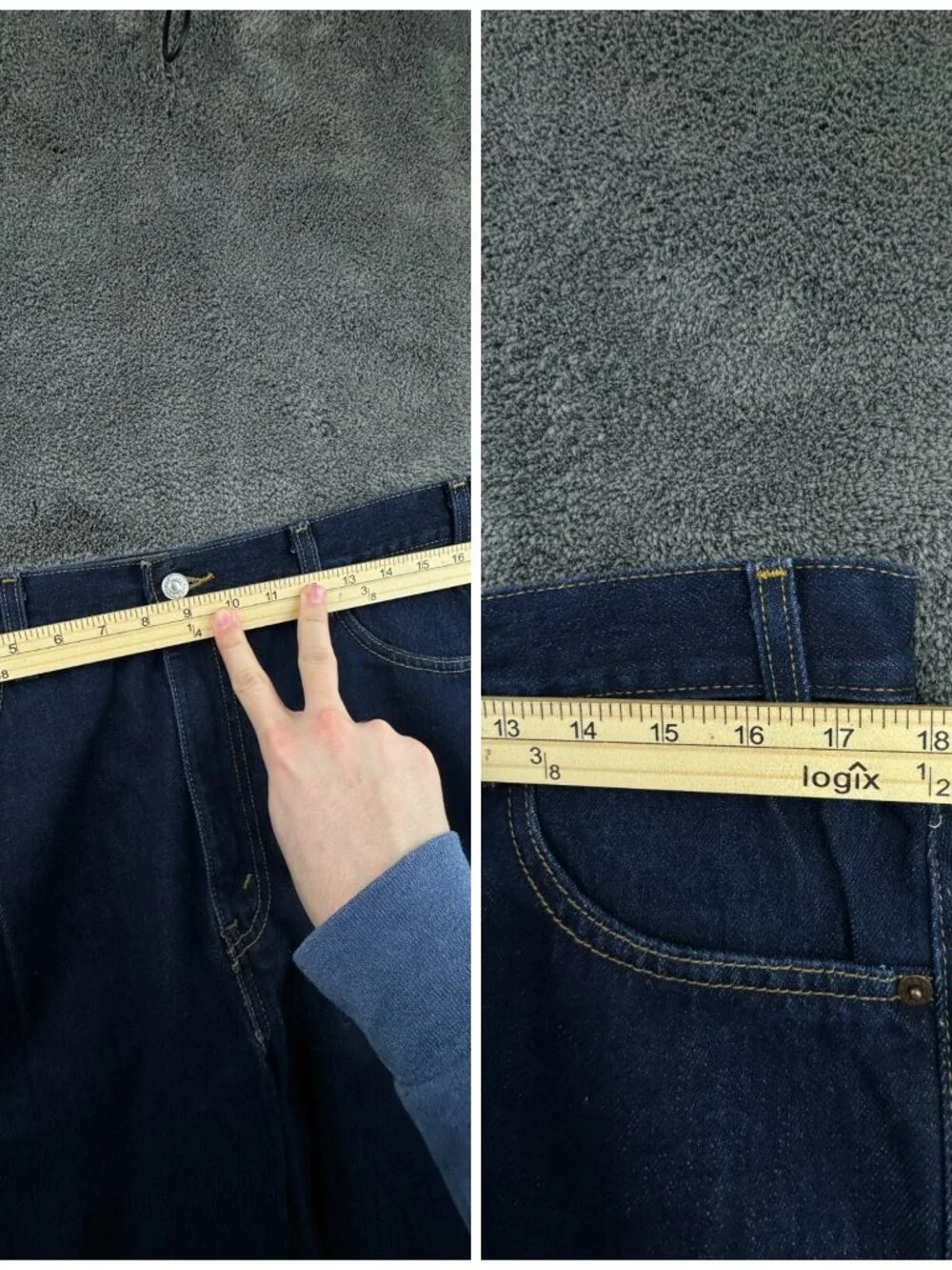 VTG 2002 Levi’s 36x30 Dark Blue Denim Jeans Adult Red Tab Zipper Fly Men